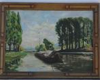 Huile sur panneau péniche signe j vanosmael, Ophalen