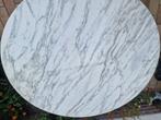 Te koop Arkana Tafel- Marmer & Metaal, Originele merk, Huis en Inrichting, Tafels | Eettafels, Ophalen, Gebruikt, Rond, Metaal
