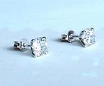 18 kt Witgoud oorbellen met 3 ct Diamanten, Ophalen of Verzenden, Zo goed als nieuw