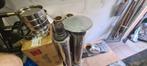 Inox buis met hoed, Doe-het-zelf en Bouw, Metalen, Ophalen, Gebruikt