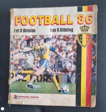 Album Panini Football 86 - Belgische 1ste en 2de Klasse  beschikbaar voor biedingen