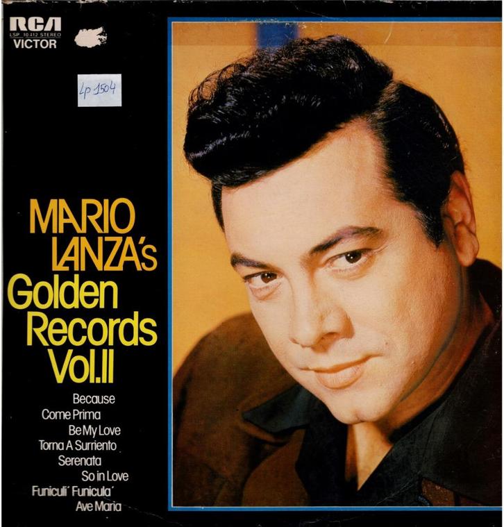 lp   /   Mario Lanza – Mario Lanza's Golden Records Vol.II, Cd's en Dvd's, Vinyl | Overige Vinyl, Overige formaten, Ophalen of Verzenden