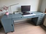 Bureau Alex Ikea + bijpassende (lade)kasten, Ophalen, In hoogte verstelbaar, Zo goed als nieuw, Bureau