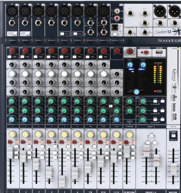 Soundcraft signature 12 usb, Enlèvement ou Envoi, Comme neuf, 10 à 20 canaux, Entrée micro