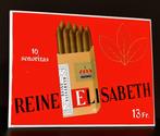 Prachtig metalen bord Reine Elisabeth sigaren - 10 REINE ELI, Verzamelen, Ophalen of Verzenden