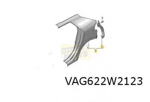 Audi A1 (11/18-) (GBA) achterscherm Links Origineel! 82G8098, Auto-onderdelen, Carrosserie, Spatbord, Audi, Nieuw, Verzenden
