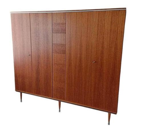 Vintage mid-century kledingkast met sierlijk pootjes, Huis en Inrichting, Kasten | Kleerkasten, Zo goed als nieuw, Ophalen