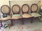 Salonstoelen, Huis en Inrichting, Stoelen, Hout, Bruin, Zo goed als nieuw, Vijf, Zes of meer stoelen
