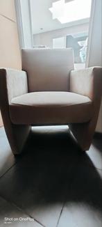 2 zetels in Taupe op wieltjes, Huis en Inrichting, Fauteuils, Ophalen of Verzenden, Gebruikt