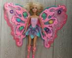 Fladderende bloemenfee Barbie met toverstok, Ophalen of Verzenden, Zo goed als nieuw, Barbie