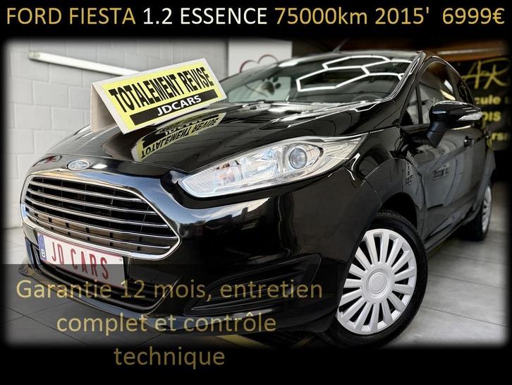 FORD FIESTA 1.2 ESSENCE ‼️GARANTIE 1 AN CTOK‼️, Auto's, Ford, Bedrijf, Te koop, Fiësta, ABS, Airbags, Airconditioning, Alarm, Bluetooth