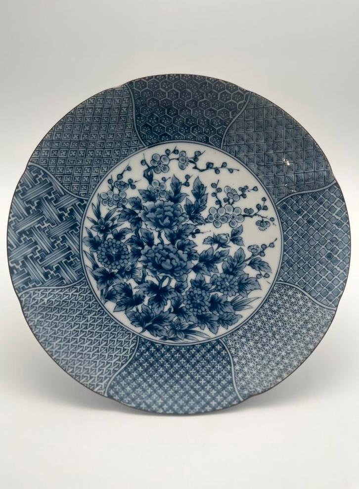 Antiek Chinees blauw-wit porseleinen bord, Antiek en Kunst, Antiek | Wandborden en Tegels, Ophalen of Verzenden