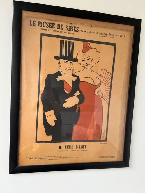 3 vintage posters Auguste Roubille „Het Sires Museum”, Verzamelen, Posters, Gebruikt, Overige onderwerpen, A1 t/m A3, Rechthoekig Staand