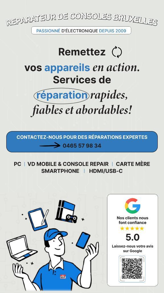 Reparatie van PS5 PS4 Nintendo Switch Xbox en gameconsole, Games en Spelcomputers, Spelcomputers | Sony PlayStation 5, Ophalen of Verzenden