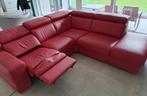 Superbe Canapé, divan cuir rouge., Maison & Meubles, Comme neuf, Moderne, Enlèvement, Cuir