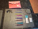 KnitPro Verwisselbare rondbreinaalden DELUXE -set., Hobby en Vrije tijd, Breien en Haken, Ophalen of Verzenden, Zo goed als nieuw