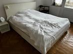 lit  IKEA - MALM + 2 x Luröy boxes, Maison & Meubles, Chambre à coucher | Lits, Bois d'échafaudage, 210 cm, Enlèvement, Utilisé