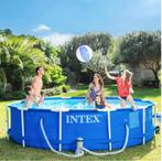 Intex zwembad rond 3,66 m diameter, 300 cm of meer, 200 tot 400 cm, Rond, Gebruikt