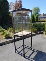 vintage vitrine vitrinekast gebogen glas antieke showcase, Antiek en Kunst, Ophalen