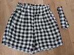 zwart-wit geruite short in maat S, Veritas, Overige kleuren, Kort, Nieuw