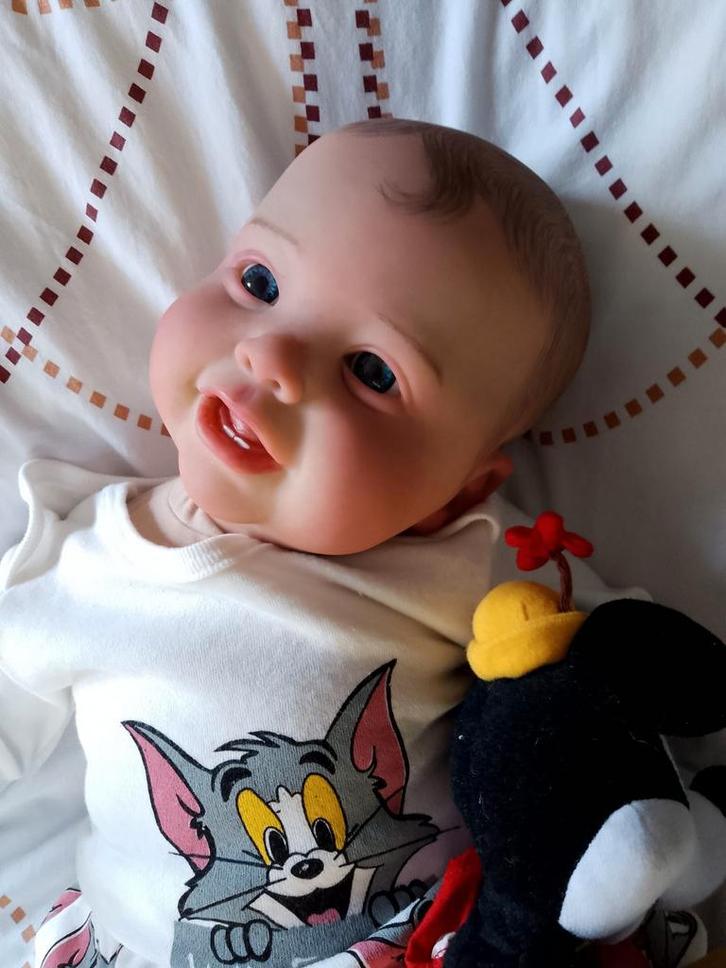 Reborn todler peuter, Verzamelen, Poppen, Zo goed als nieuw, Ophalen of Verzenden