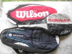 housse(3) raquette de tennis - Donnay - Wilson - Artengo- sh, Sports & Fitness, Raquette, Wilson, Enlèvement ou Envoi