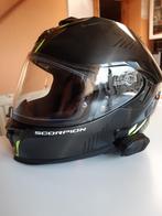 CASQUE MOTO SCORPION état neuf + intercom, Motoren, Integraalhelm, L, Tweedehands, Ophalen