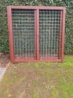 Houten afsluiting met draadraster, Ophalen, Gebruikt