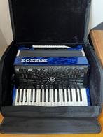 Hohner Bravo III 96 silent key blue accordeon, Ophalen, 72-bas, Toetsaccordeon, Zo goed als nieuw