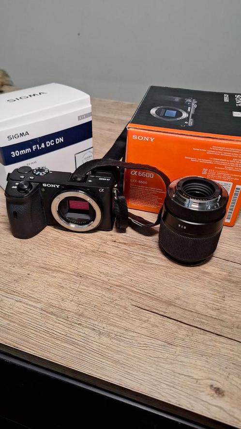 Sony a6600 zwart kamera, TV, Hi-fi & Vidéo, Appareils photo numériques, Comme neuf, Compact, Sony, Enlèvement ou Envoi