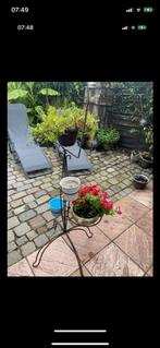 Oude smeedijzeren bloemenhouder, Tuin en Terras, Ophalen