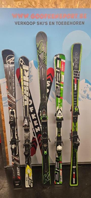 gebruikte ski's met garantie en gratis afstelling beschikbaar voor biedingen