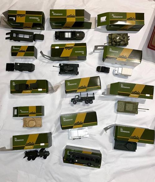 Set van 89 miniatuur militaire voertuigen — Solido Hachette, Hobby en Vrije tijd, Modelbouw | Auto's en Voertuigen, Zo goed als nieuw