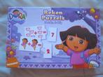 Puzzle Dora calcul 24 pièces, Enfants & Bébés, Comme neuf, 10 à 50 pièces, 4 à 6 ans, Enlèvement ou Envoi
