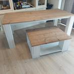 Eettafel, salontafel en Tv meubel van steigerhout., Ophalen, Gebruikt