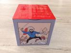 Kuifje blikken doos (10x10 cm) (2013), Verzamelen, Stripfiguren, Ophalen of Verzenden, Zo goed als nieuw, Kuifje, Gebruiksvoorwerp