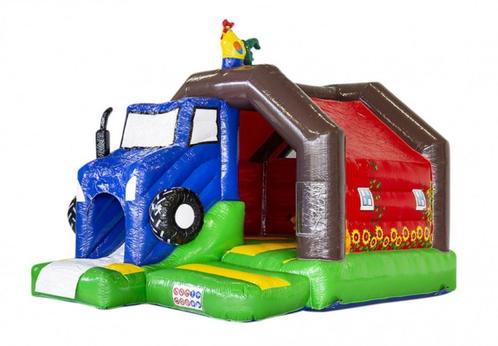 Te koop Springkussen Slide Combo Boerderij, Hobby en Vrije tijd, Feestartikelen | Verhuur, Nieuw, Ophalen