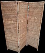 Paravent Vintage en Osier Tressé., Ophalen of Verzenden, Gebruikt