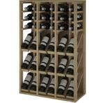 Wijnflessenrek van dennenhout, 36 flessen en 3 displays, Verzenden, Nieuw, 25 flessen of meer, 75 cm of meer
