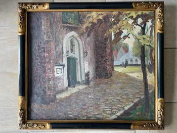 Schilderij Charles Simoen (1903-1927) Brugge beschikbaar voor biedingen