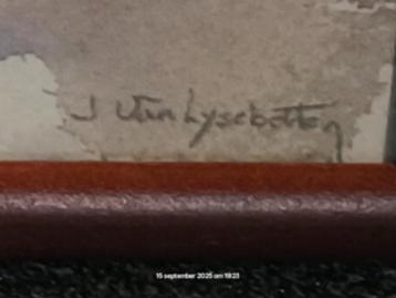 Jan Van Lysebetten aquarel schilderijen beschikbaar voor biedingen