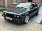 Bmw E30 cabrio 1992 318i, Auto's, Euro 2, Zwart, Cabriolet, Leder