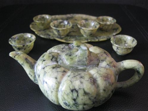 Mooi sake  ensemble (jadeiet - jade)., Antiek en Kunst, Kunst | Niet-Westerse kunst, Ophalen