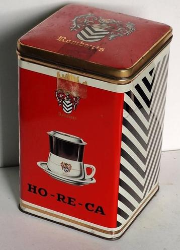 Ancienne boîte de café Rombouts en métal beschikbaar voor biedingen