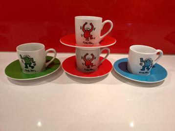 Keith Haring - Collectie porseleinen Könitz espresso kopjes beschikbaar voor biedingen