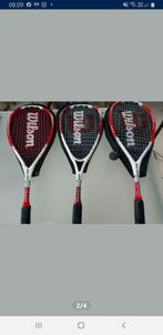 Squash en tennis raketten van wilson, Sports & Fitness, Squash, Comme neuf, Enlèvement ou Envoi