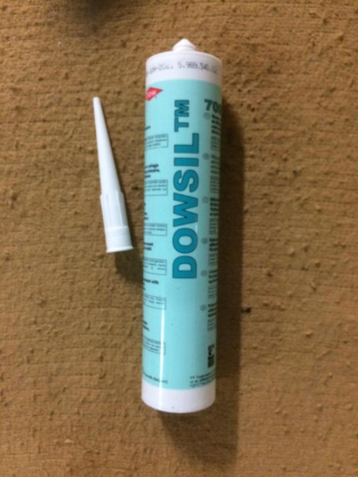 Dowsel 7091 siliconenlijm, ZWART, voor kunststoffen., Doe-het-zelf en Bouw, IJzerwaren en Bevestigingsmiddelen, Nieuw, Overige typen