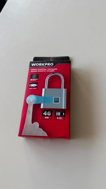 Workpro hangslot met vingerscan disponible aux enchères