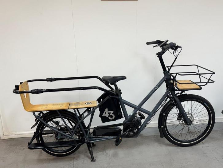 Gereviseerde longtail-fiets Bike 43 – Shimano motor, Fietsen en Brommers, Fietsen | Bakfietsen, Gebruikt, Overige merken, 2 kinderen