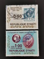 Haiti 1984 - 100 jaar postzegels in Haiti - zegel op zegel, Ophalen of Verzenden, Midden-Amerika, Gestempeld